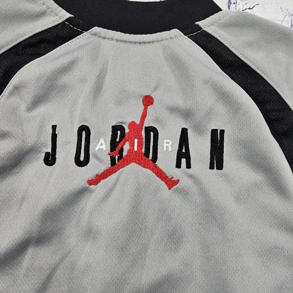 Nike Jordan Boys Grey Black Jacket Air Y2K TODDLER SIZE 24 MONTHS